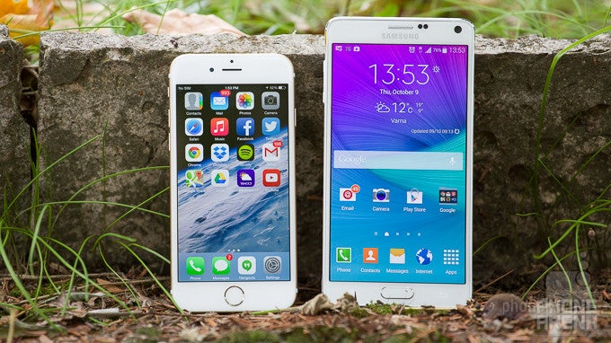 Samsung Galaxy Note 4 vs Apple iPhone 6