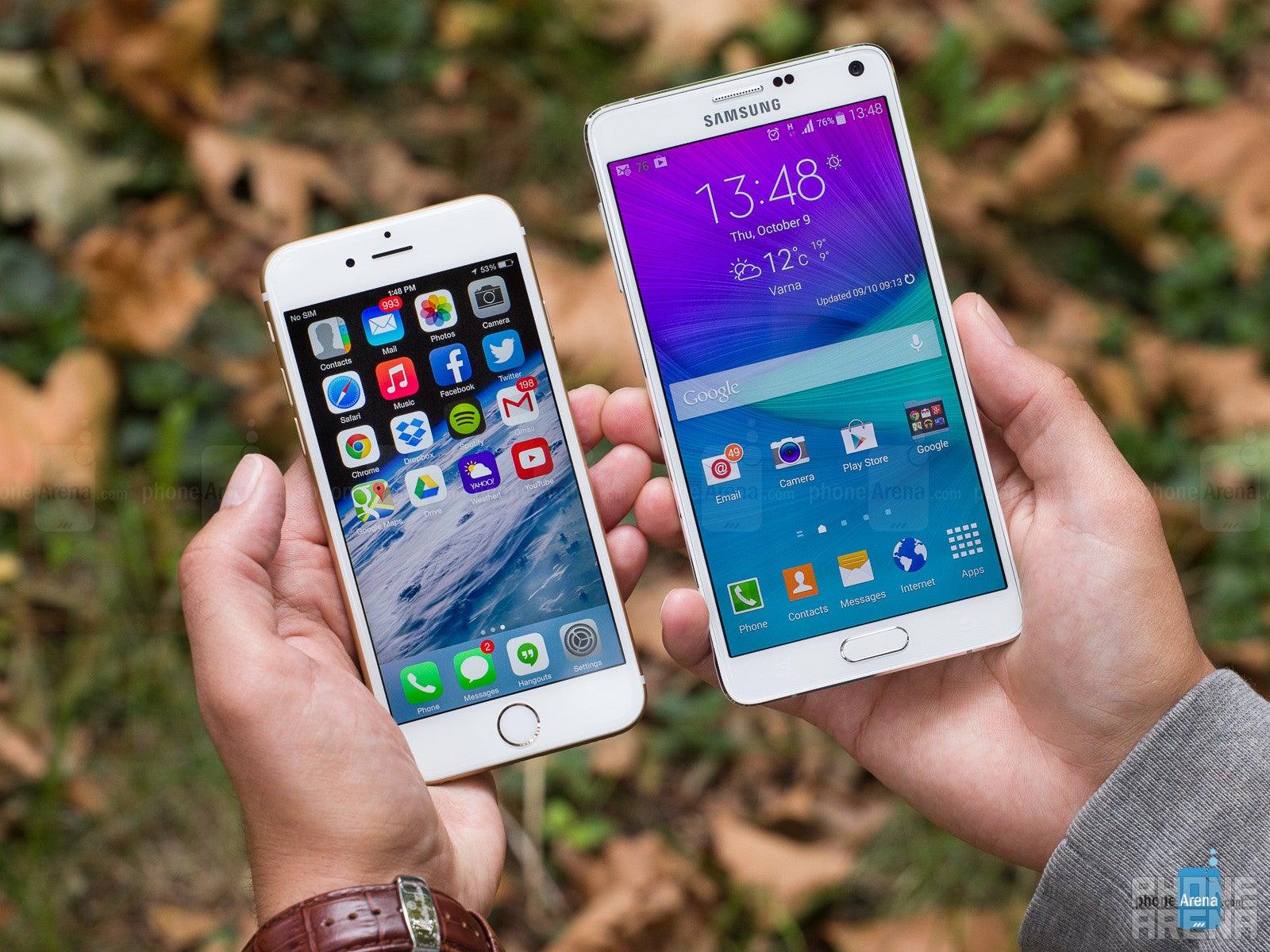Samsung Galaxy Note 4 vs Apple iPhone 6