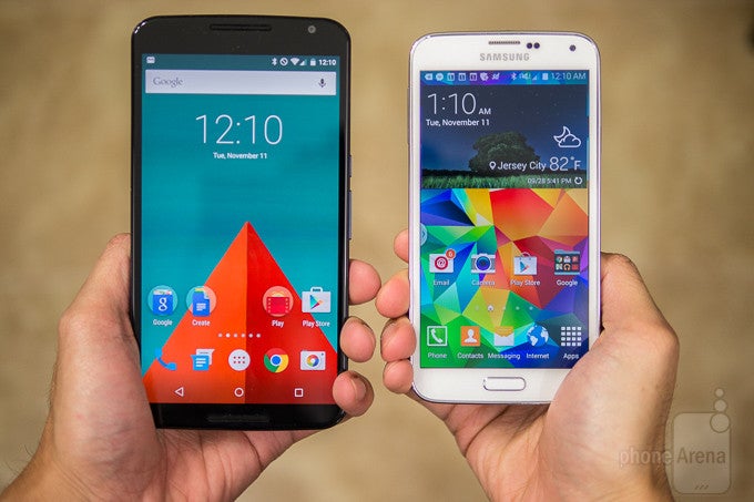 Google Nexus 6 vs Samsung Galaxy S5
