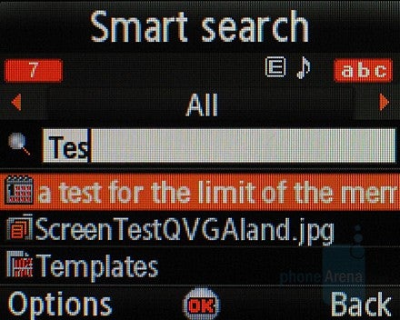 Smart Search - Samsung U100 Ultra 5.9 Review