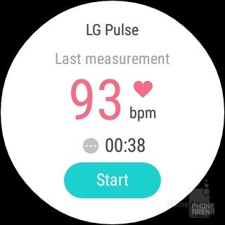 Heart rate monitor - LG Watch Urbane Review