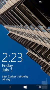 The Lumia 735 is running Windows Phone 8.1 with Lumia Denim in tow