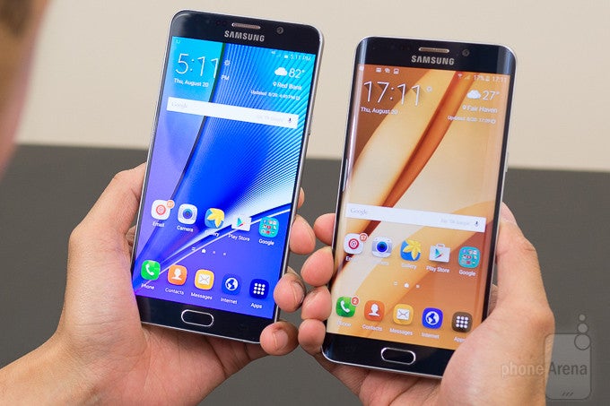Samsung Galaxy Note5 vs Samsung Galaxy S6 edge+