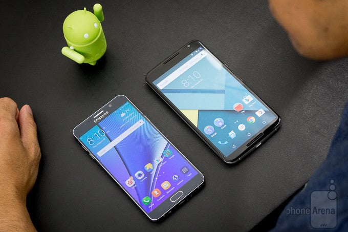 Samsung Galaxy Note5 vs Google Nexus 6