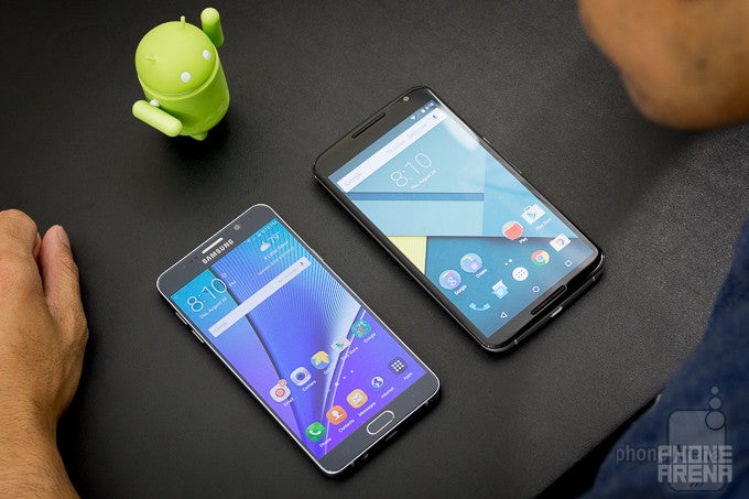 Samsung Galaxy Note5 vs Google Nexus 6