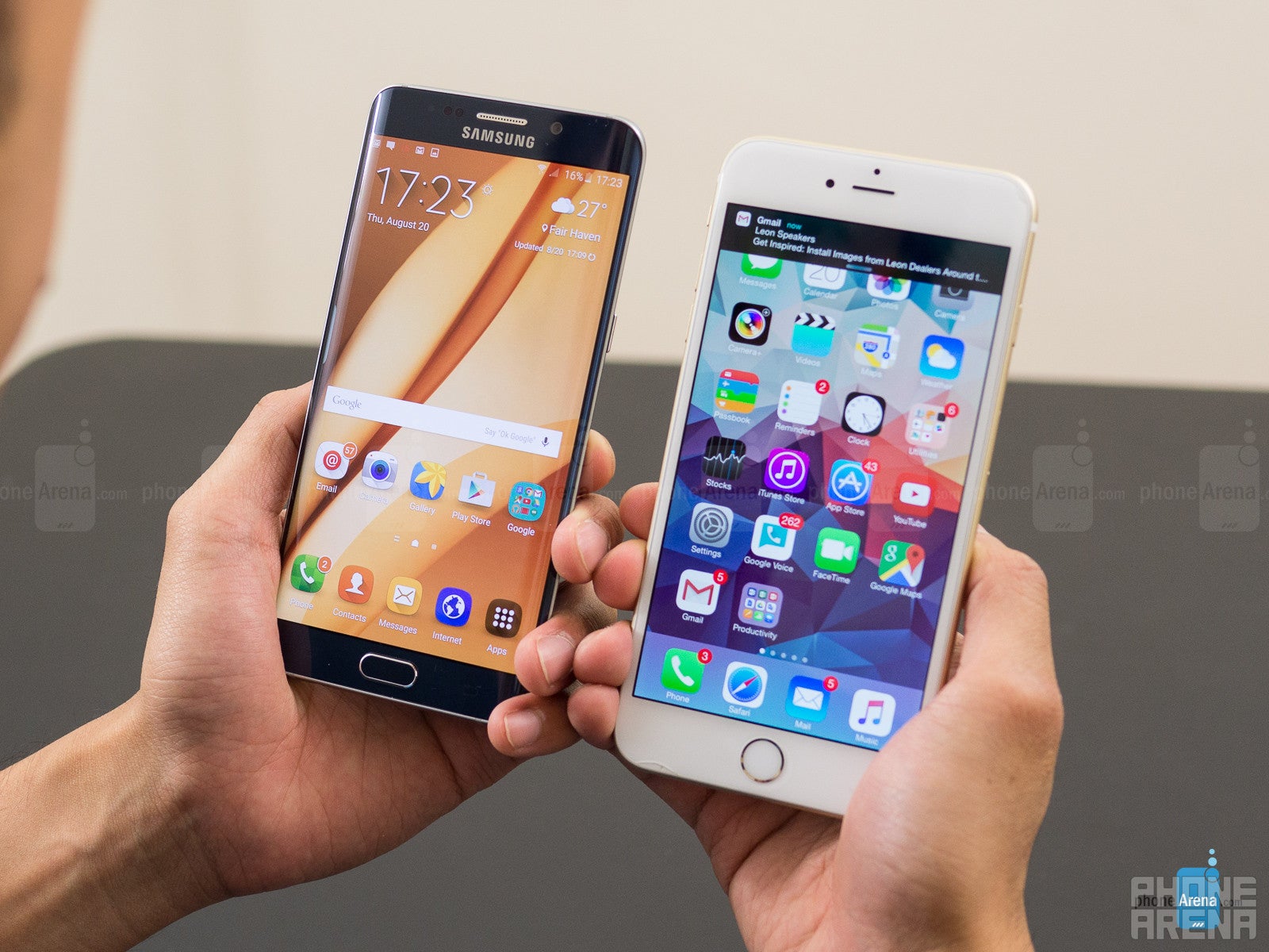 Samsung Galaxy S6 edge+ vs Apple iPhone 6 Plus