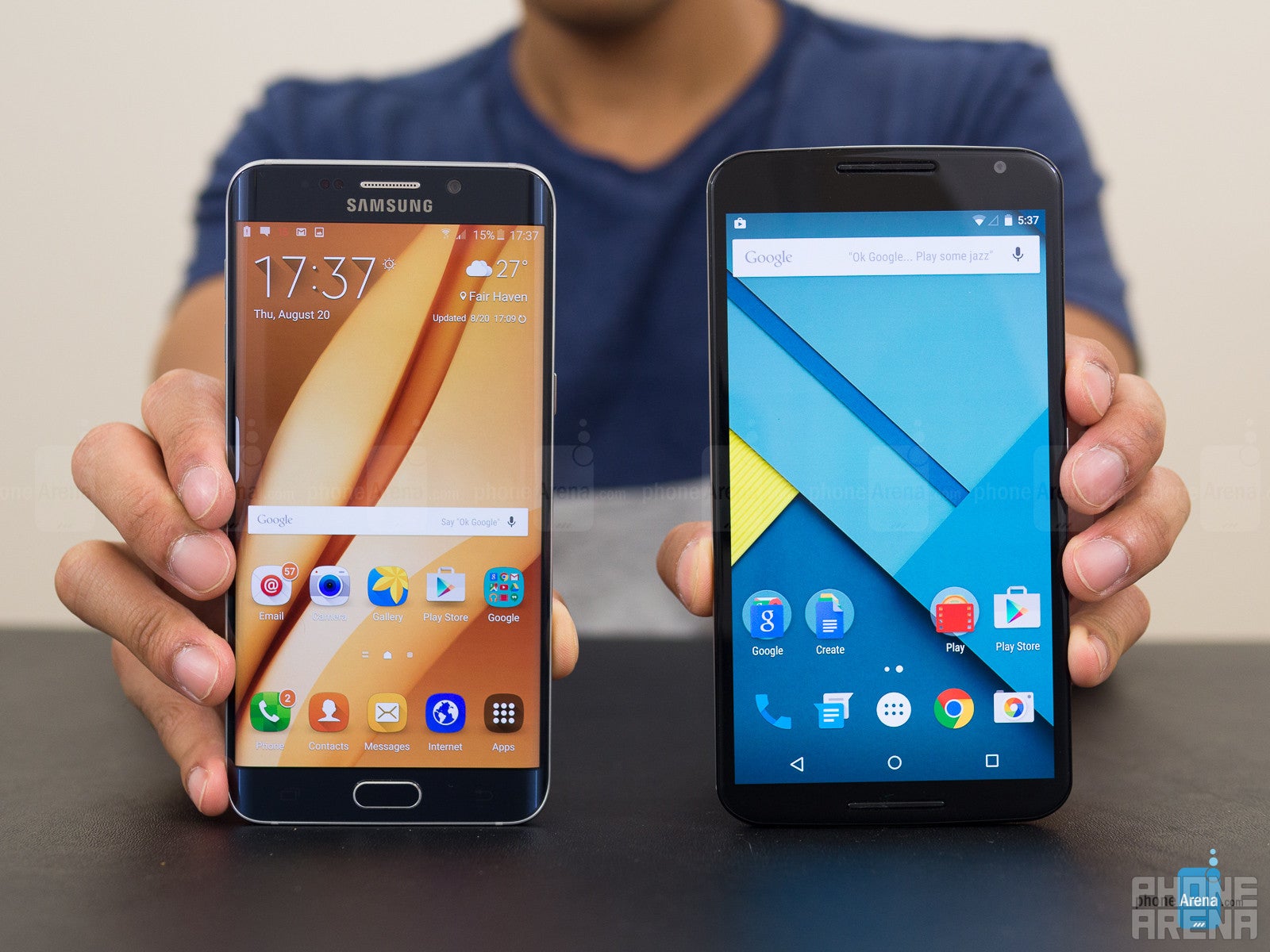 Samsung Galaxy S6 edge+ vs Google Nexus 6