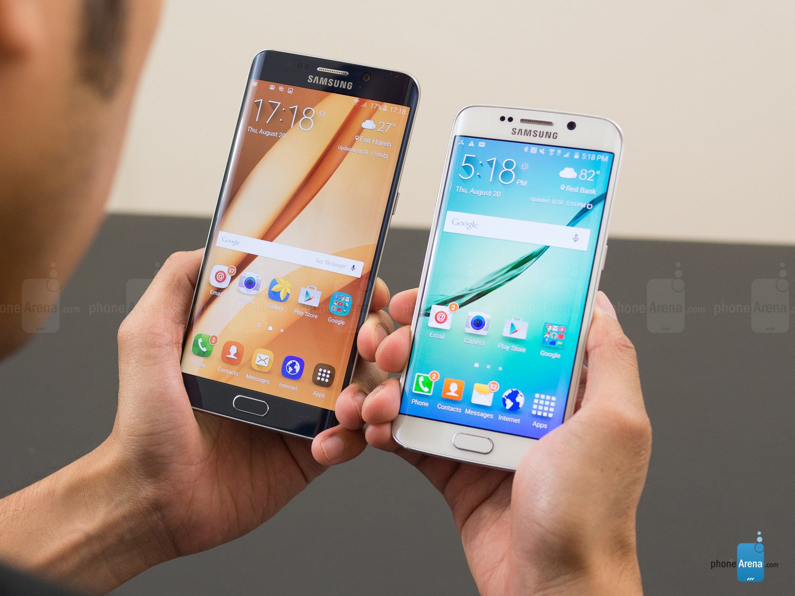 Samsung Galaxy S6 edge+ vs Samsung Galaxy S6 edge.