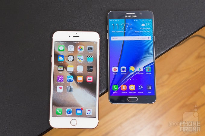 Apple iPhone 6s Plus vs Samsung Galaxy Note5