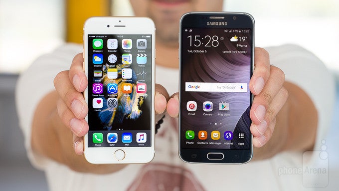 extreem Blokkeren Voorvoegsel Apple iPhone 6s vs Samsung Galaxy S6 - PhoneArena