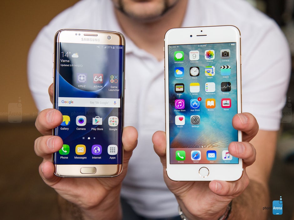 Samsung Galaxy edge vs Apple iPhone Plus -