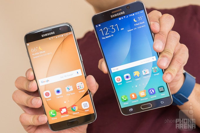 Samsung Galaxy S7 edge vs Samsung Galaxy Note 5
