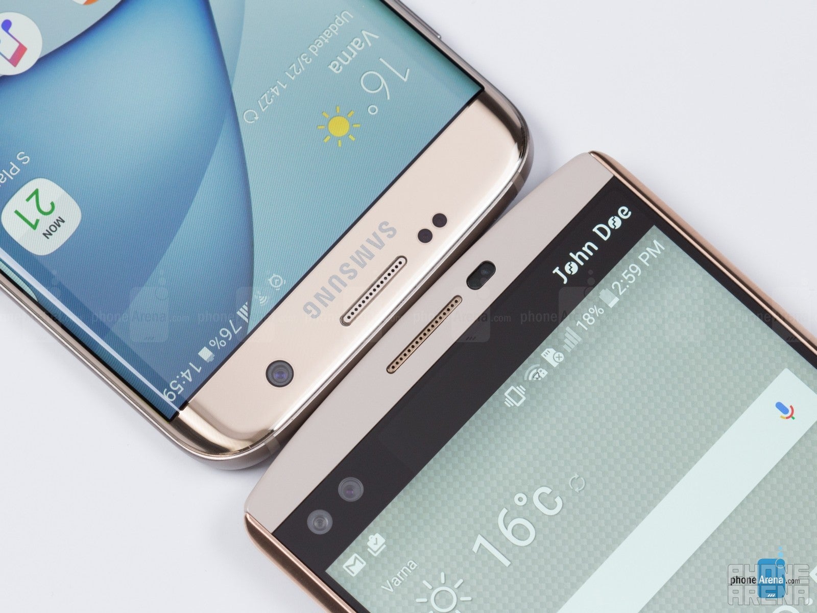 Samsung Galaxy S7 Edge vs LG V10
