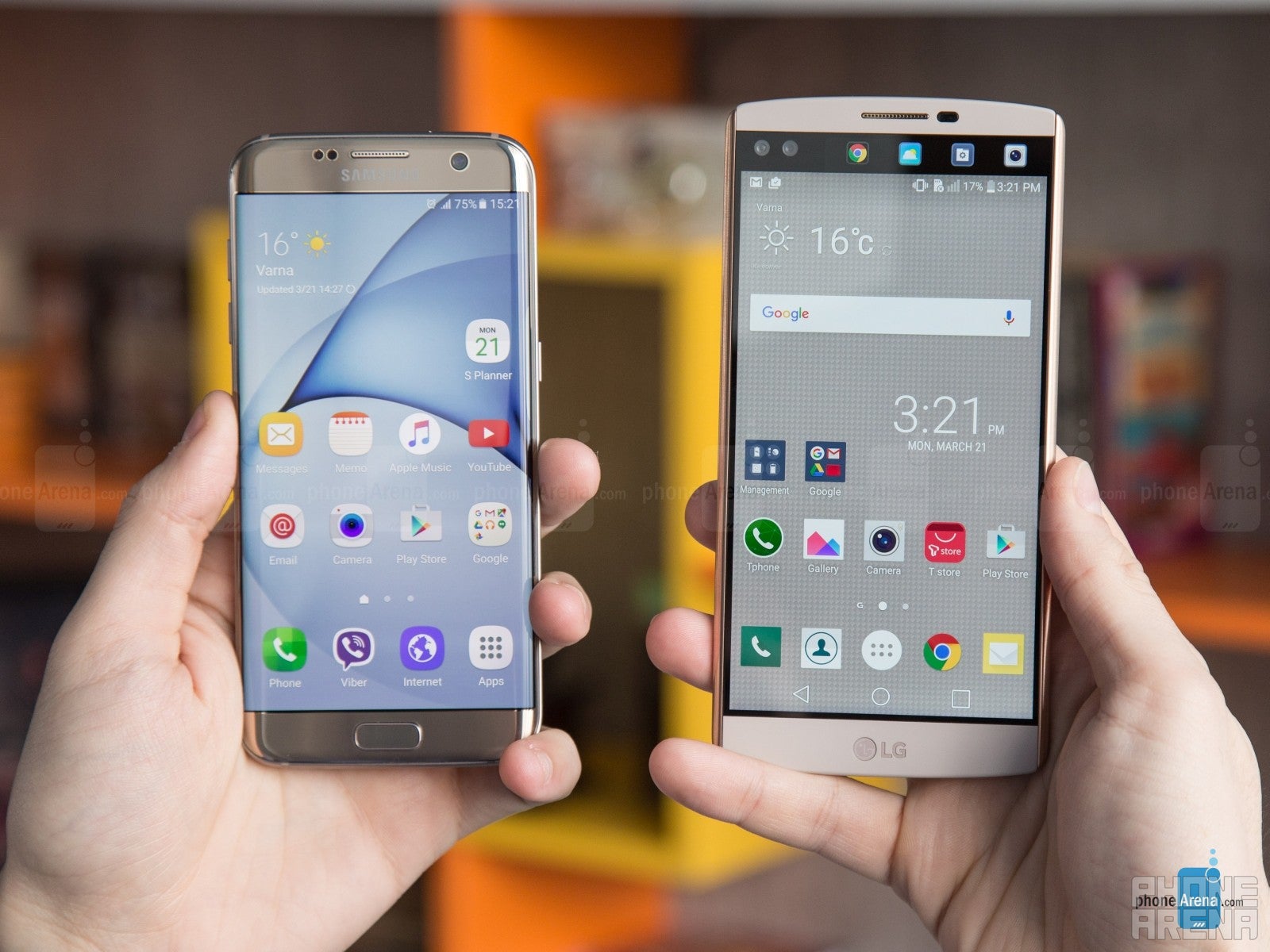 Samsung Galaxy S7 Edge vs LG V10