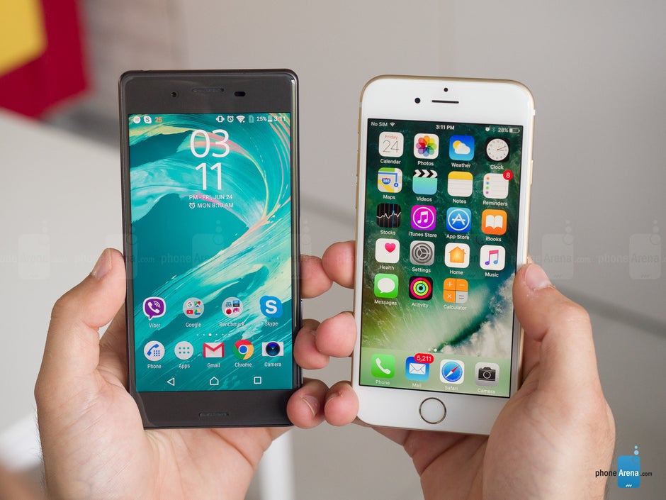 Sony Xperia X Vs Apple Iphone 6s Phonearena