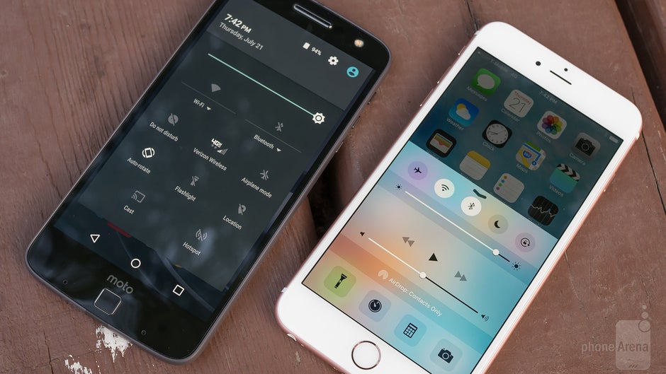 Moto Z Force Droid gegen Apple iPhone 6s Plus