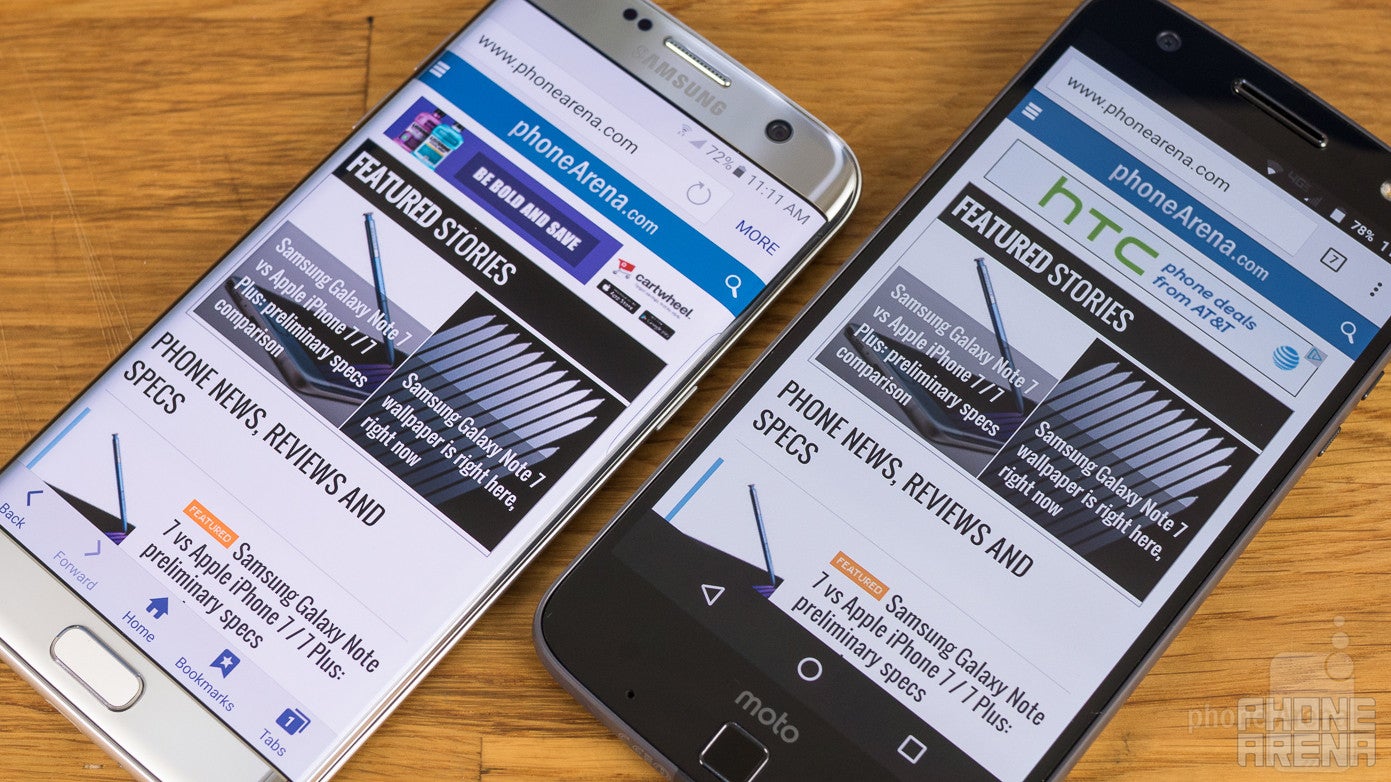 Moto Z Force Droid vs Samsung Galaxy S7 edge