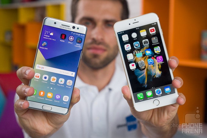 Samsung Galaxy Note 7 vs Apple iPhone 6s Plus