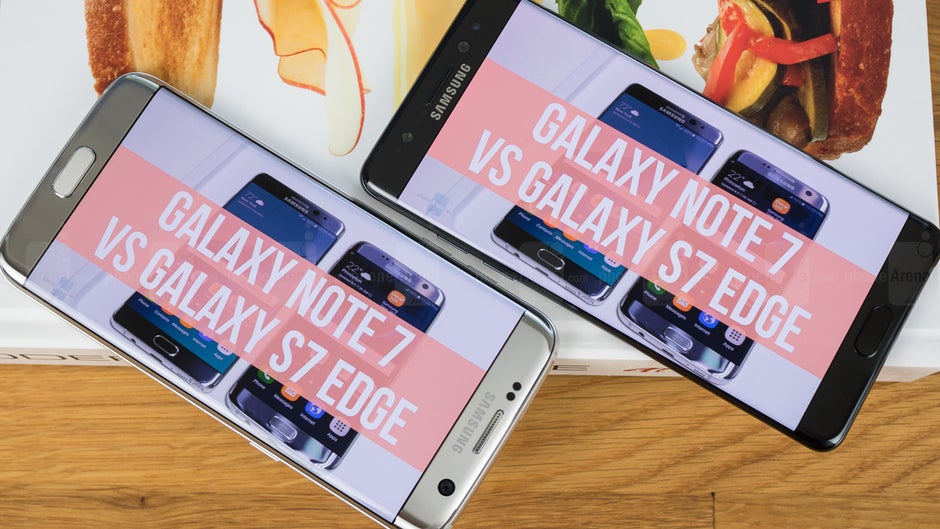Samsung Galaxy Note 7 contro Samsung Galaxy S7 Edge