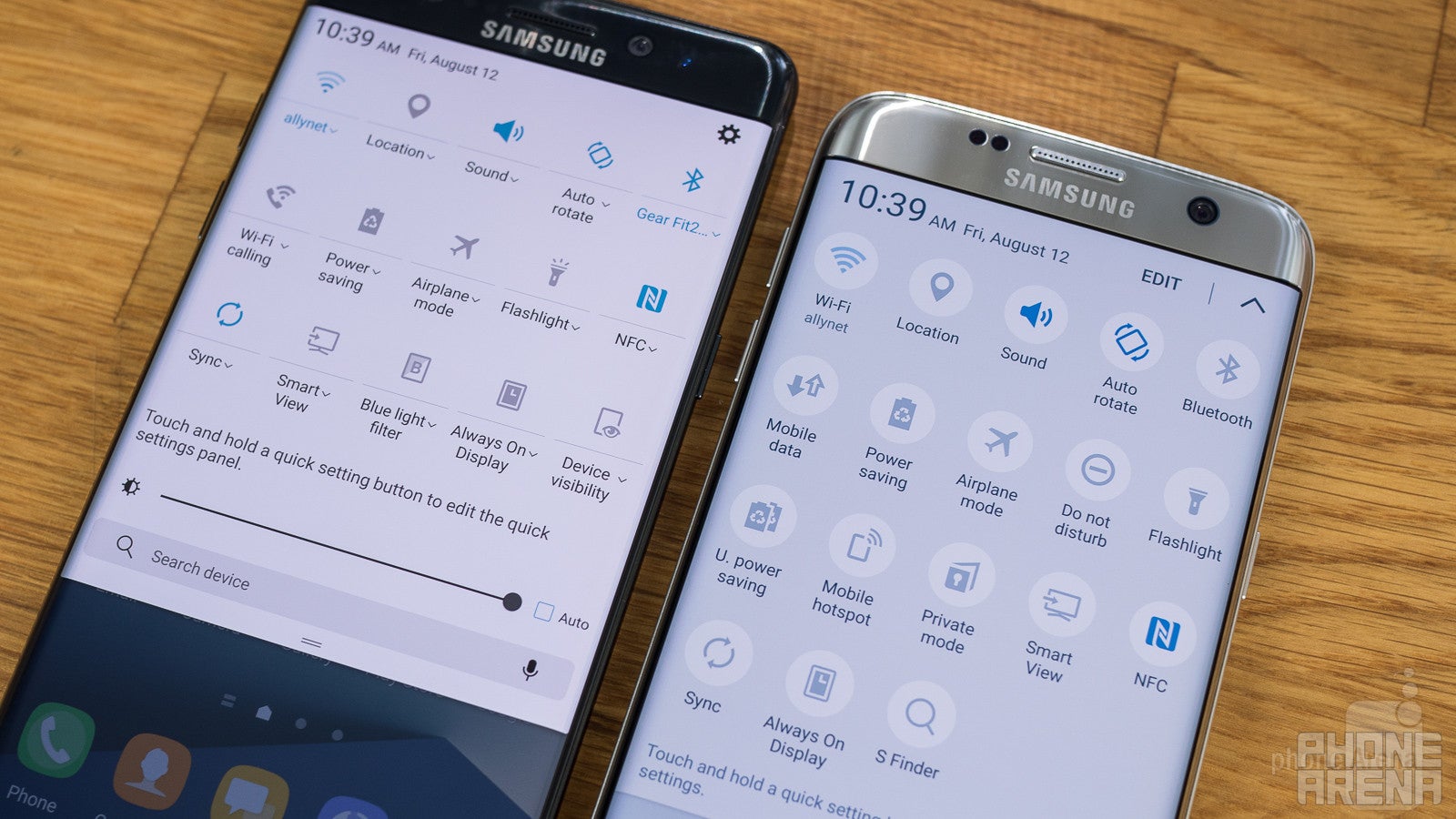 Samsung Galaxy Note 7 vs Samsung Galaxy S7 Edge