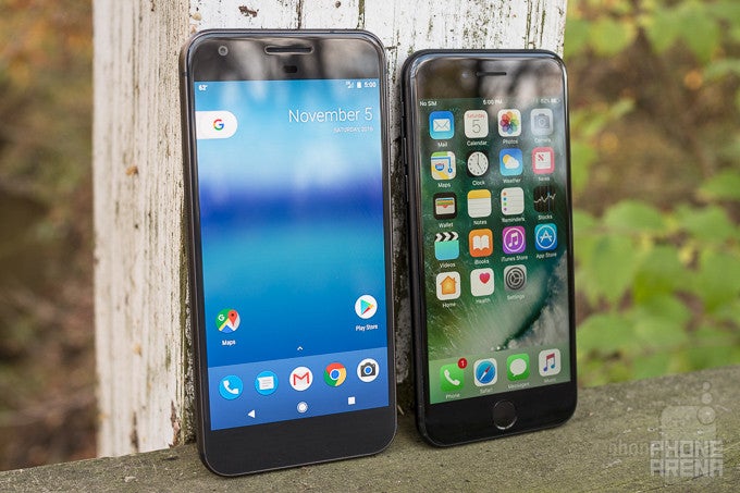 Google Pixel vs Apple iPhone 7