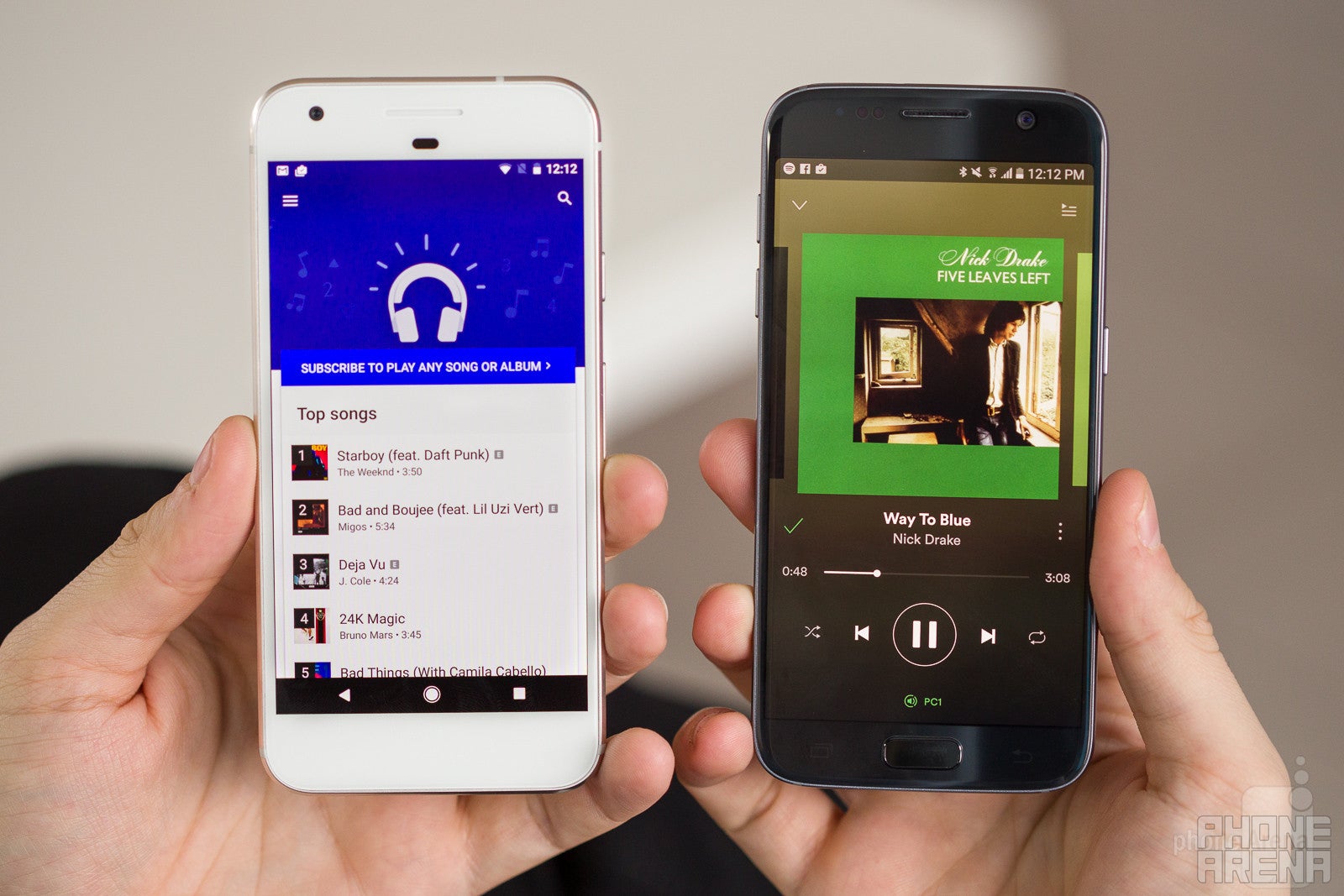 Google Pixel vs Samsung Galaxy S7