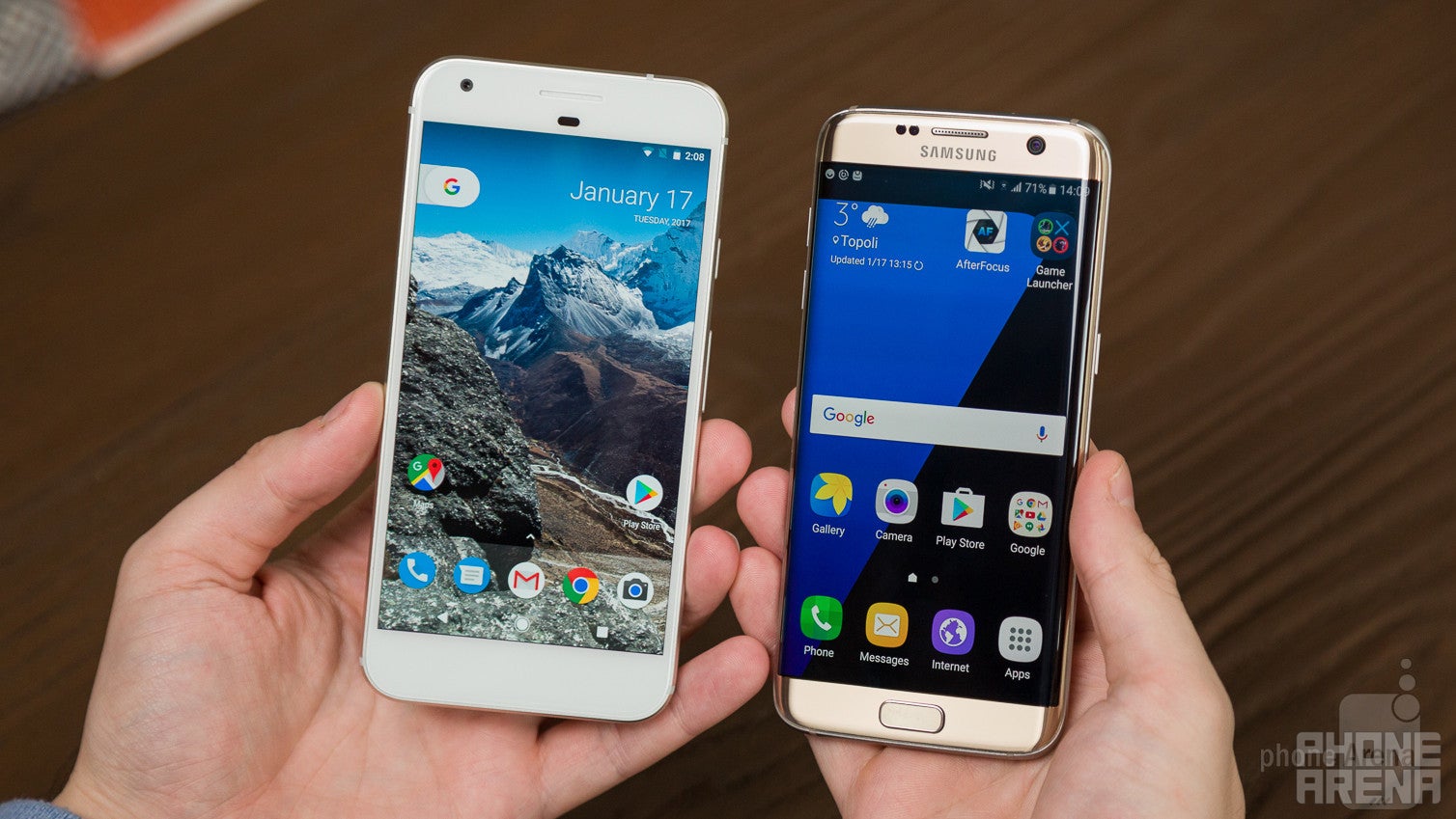 Google Pixel XL vs Samsung Galaxy S7 Edge