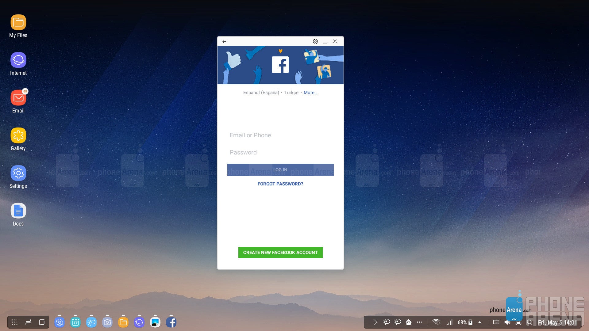 Facebook launches and works in a small, phone-size window - Samsung DeX review: the S8 won&#039;t replace your desktop PC