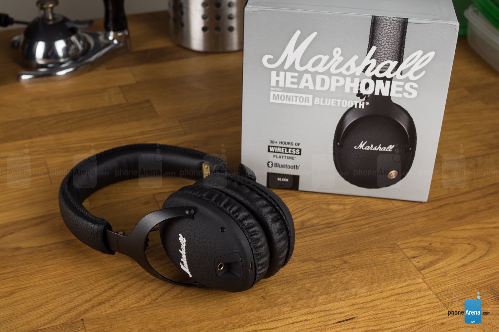 Marshall monitor bluetooth black hot sale