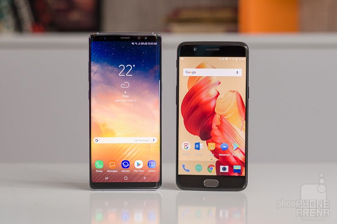 Samsung Galaxy Note 8 vs OnePlus 5