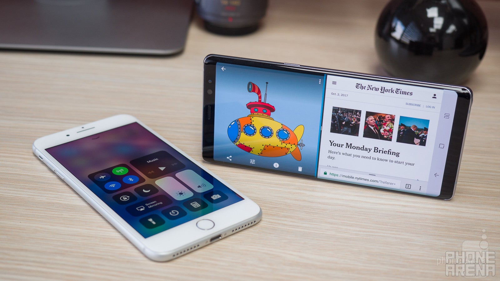 Apple iPhone 8 Plus vs Samsung Galaxy Note 8
