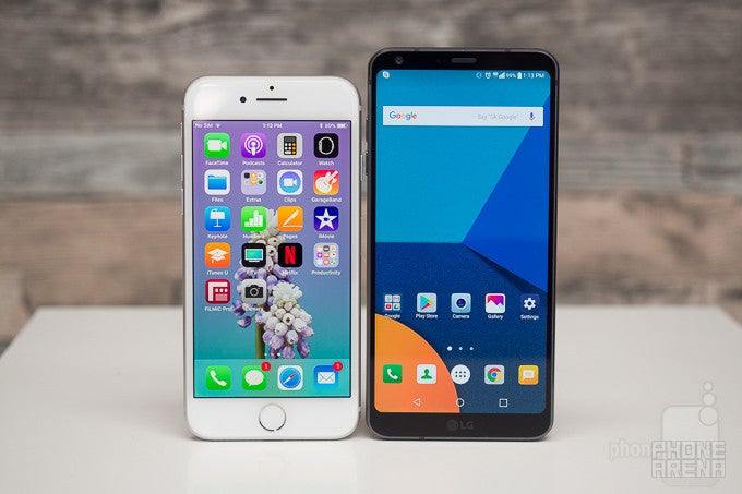 Apple iPhone 8 vs LG G6