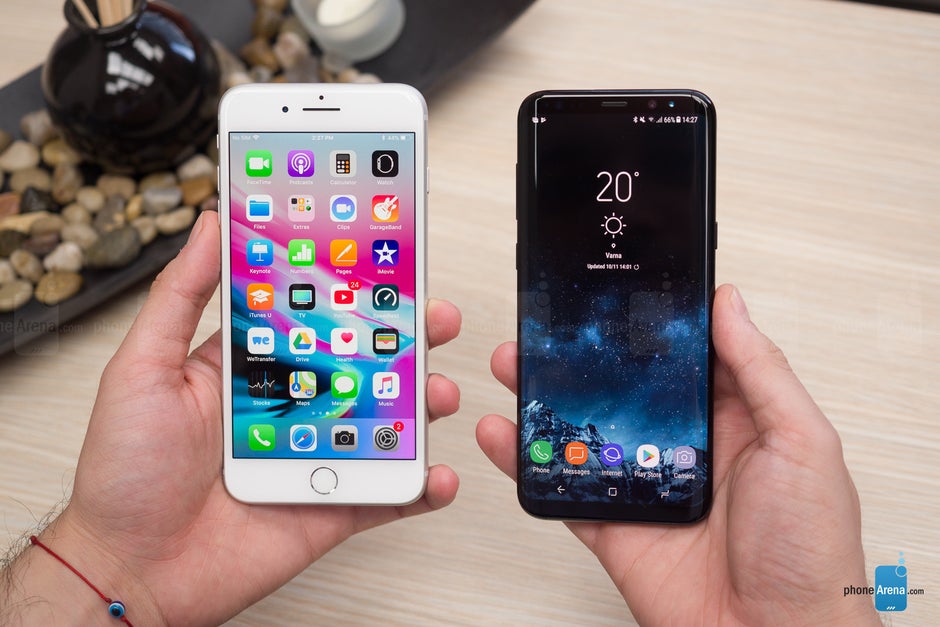 microscoop schuif Onmogelijk Apple iPhone 8 Plus vs Samsung Galaxy S8+ - PhoneArena