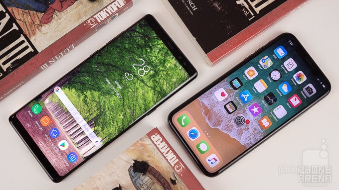 Apple iPhone X vs Samsung Galaxy Note 8