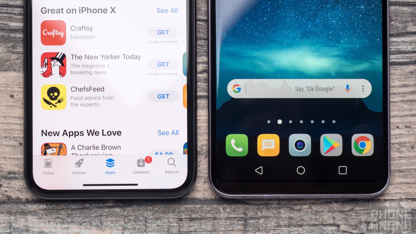 Apple iPhone X vs LG V30