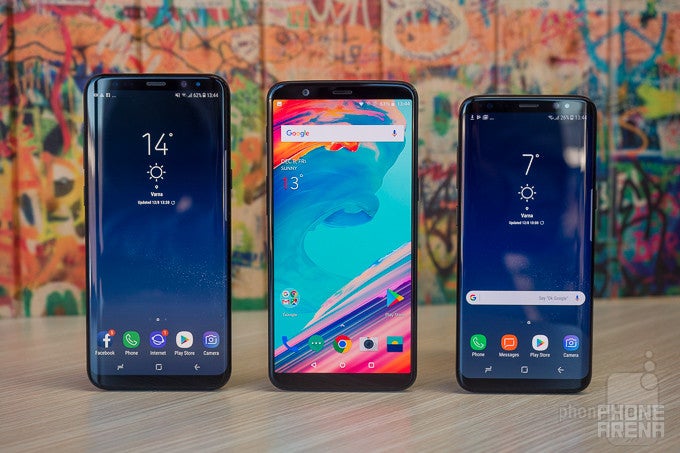 OnePlus 5T vs Samsung Galaxy S8 and Galaxy S8+