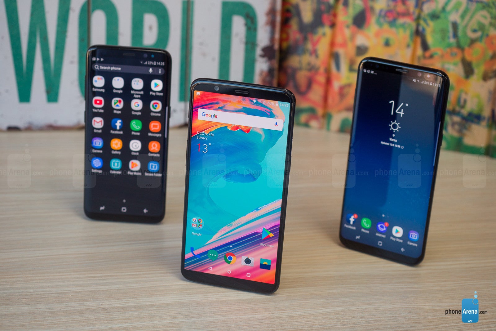 OnePlus 5T vs Samsung Galaxy S8 and Galaxy S8+