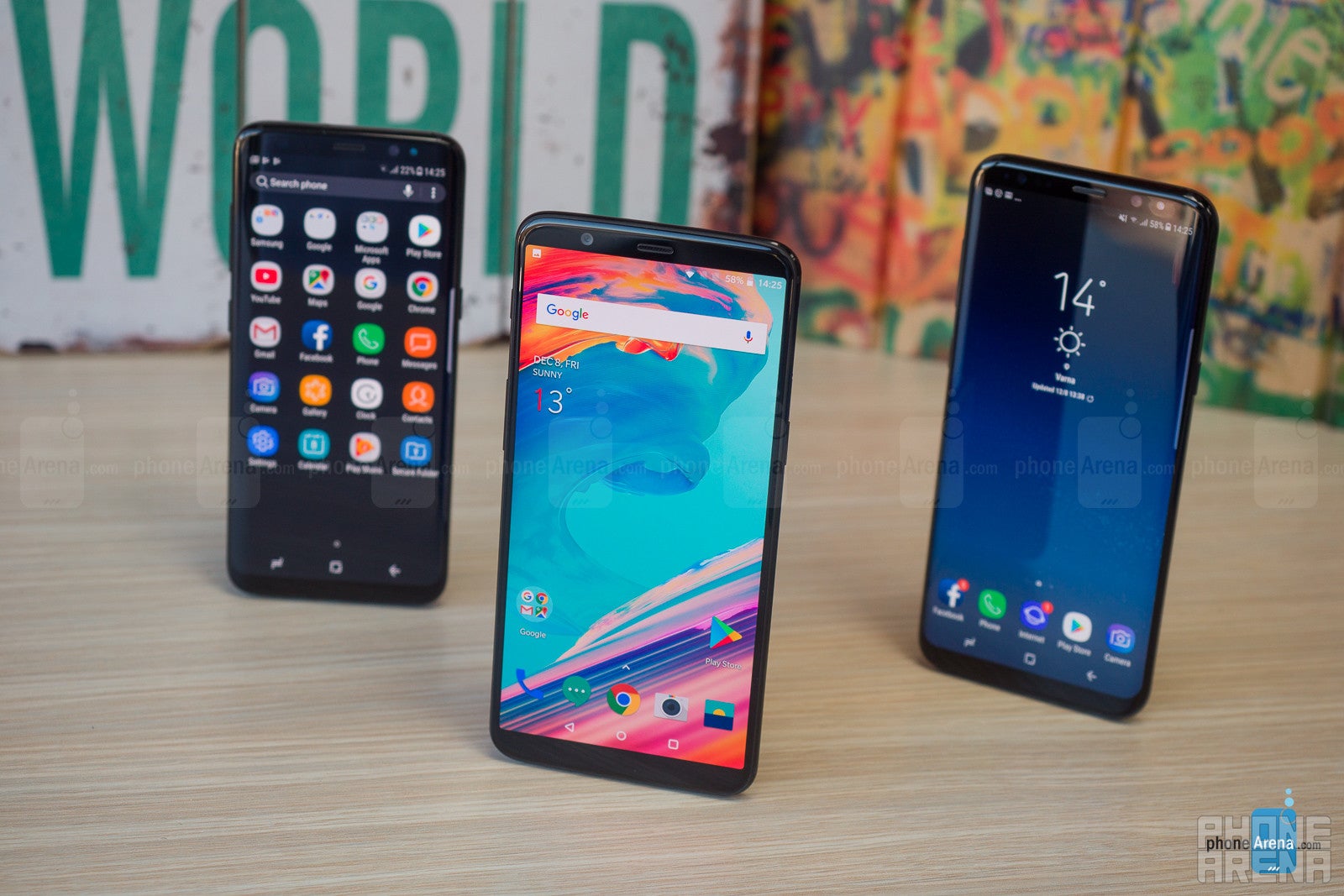 OnePlus 5T vs Samsung Galaxy S8 and Galaxy S8+