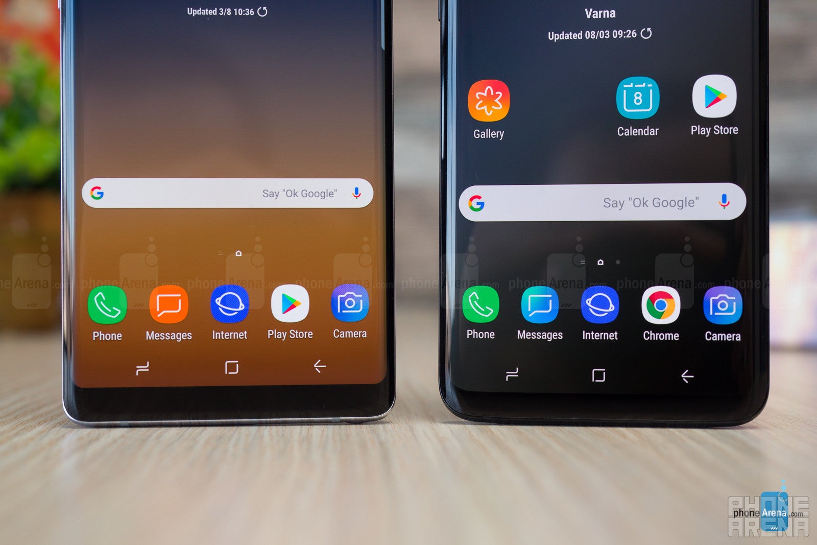 Samsung Galaxy S9+ vs Galaxy Note 8