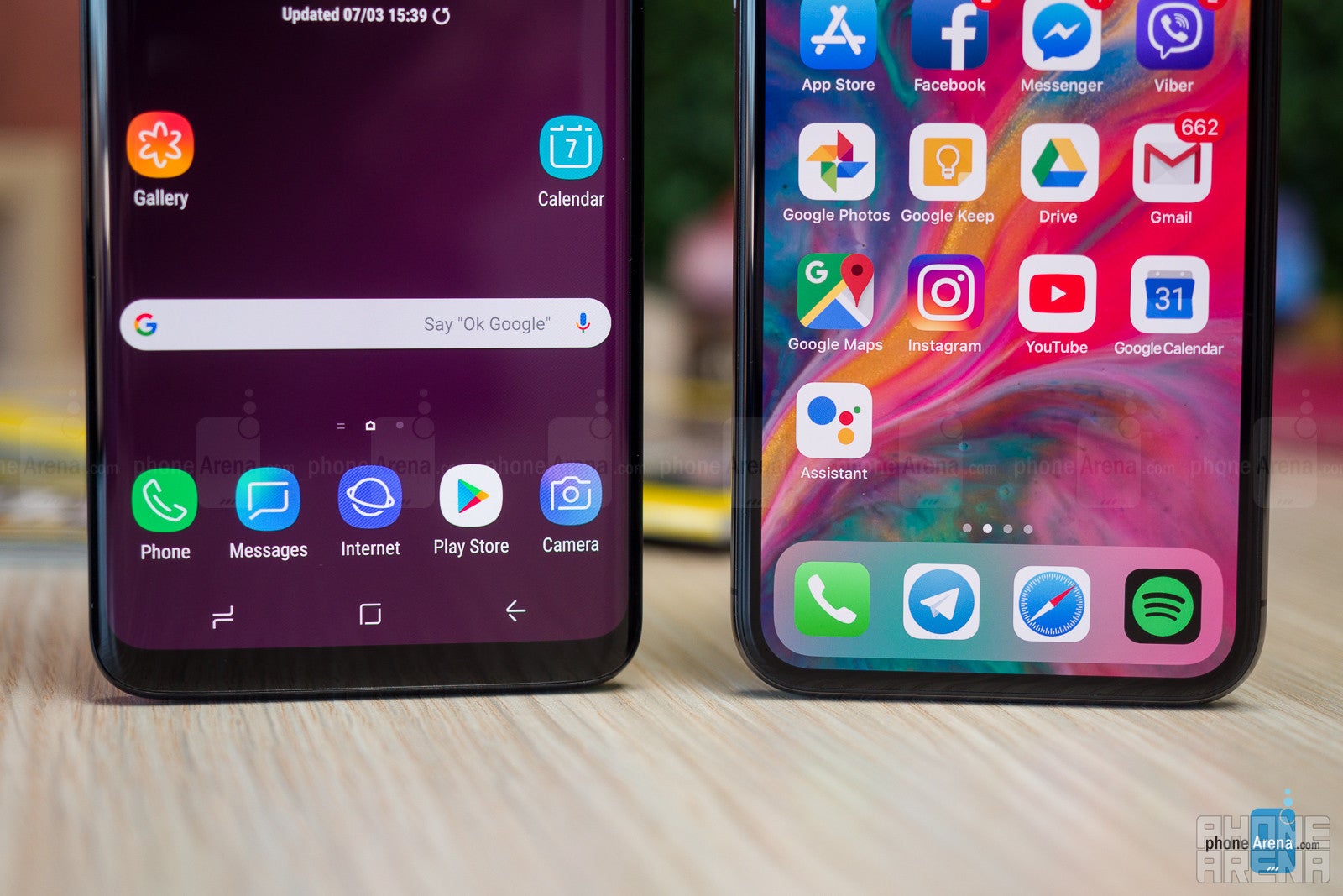 Samsung Galaxy S9 and S9+ vs Apple iPhone X