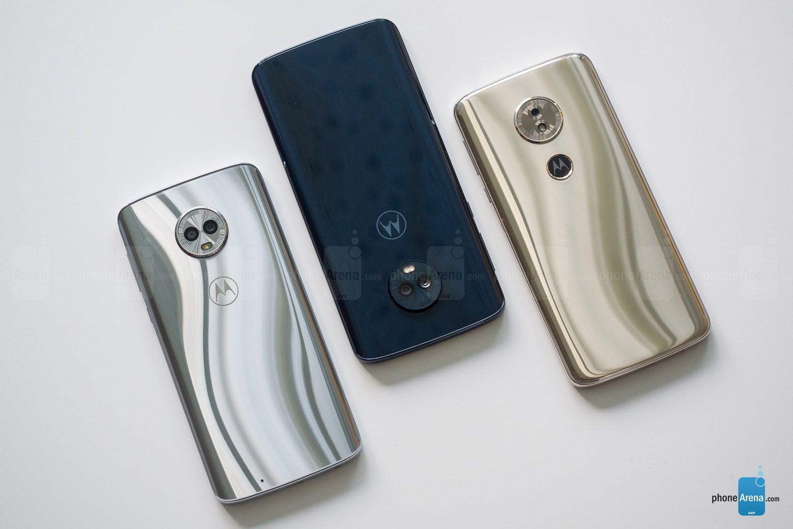 Left to right - Moto G6, G6 Plus, G6 Play - Motorola Moto G6, G6 Plus and G6 Play Review