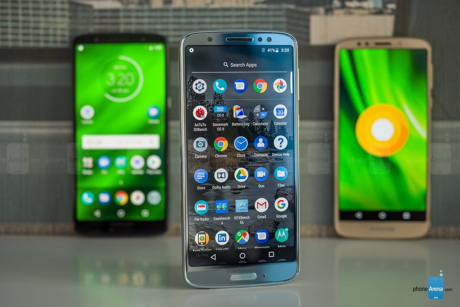 Left to right - G6 Plus, Moto G6, G6 Play - Motorola Moto G6, G6 Plus and G6 Play Review