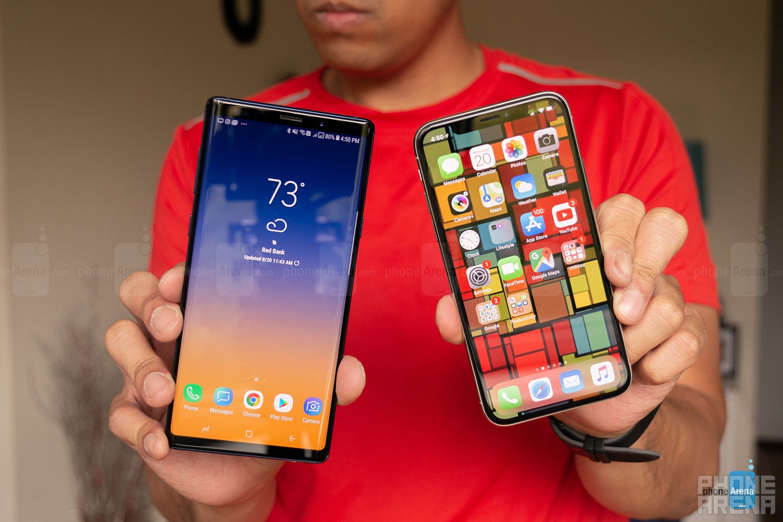 Samsung Galaxy Note 9 vs Apple iPhone X