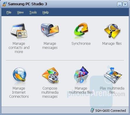Samsung PC Studio 3 - Samsung SGH-G600 Review