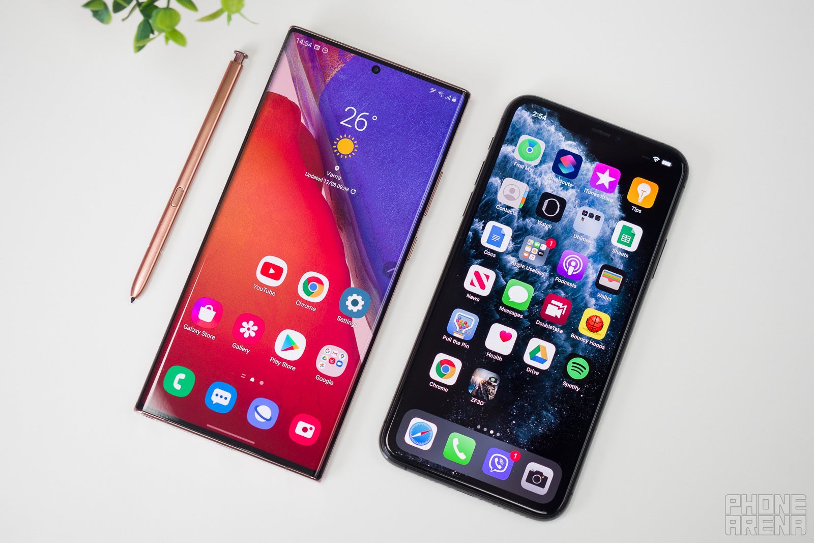 Samsung Galaxy Note 20 Ultra vs Apple iPhone 11 Pro Max