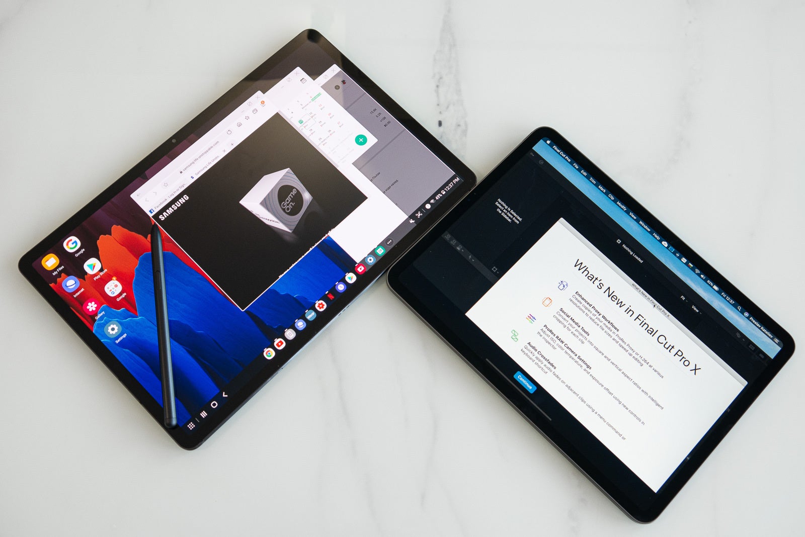 Samsung Galaxy Tab S7+ vs Apple iPad Pro: the best tablets
