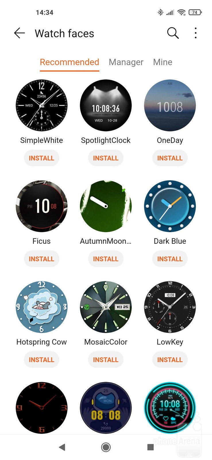 watch face honor gs pro