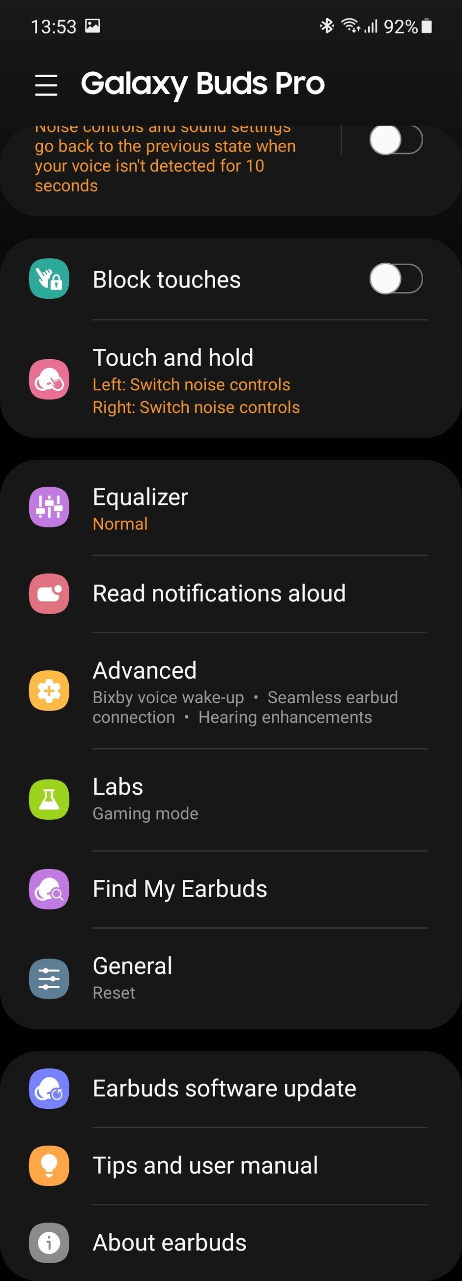 The initial pairing popup and the Galaxy Wearable app as they appear on the Galaxy Z Fold 2 - Samsung Galaxy Buds Pro review