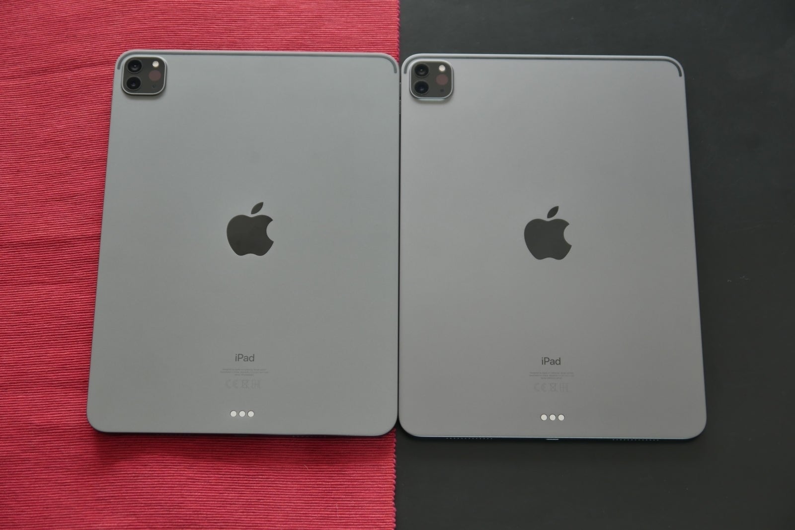 2021 model on the left - Apple iPad Pro (2021) vs iPad Pro (2020): review