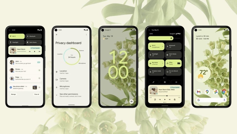 Android 12's Material You design language - Google Pixel 6 Pro vs iPhone 13 Pro compared: Quite a difference!